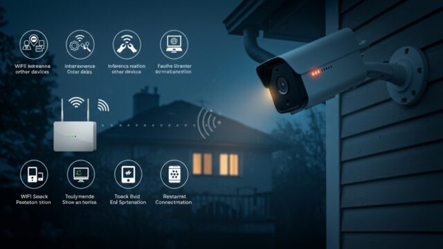 防犯カメラ　WiFi接続トラブル　原因
