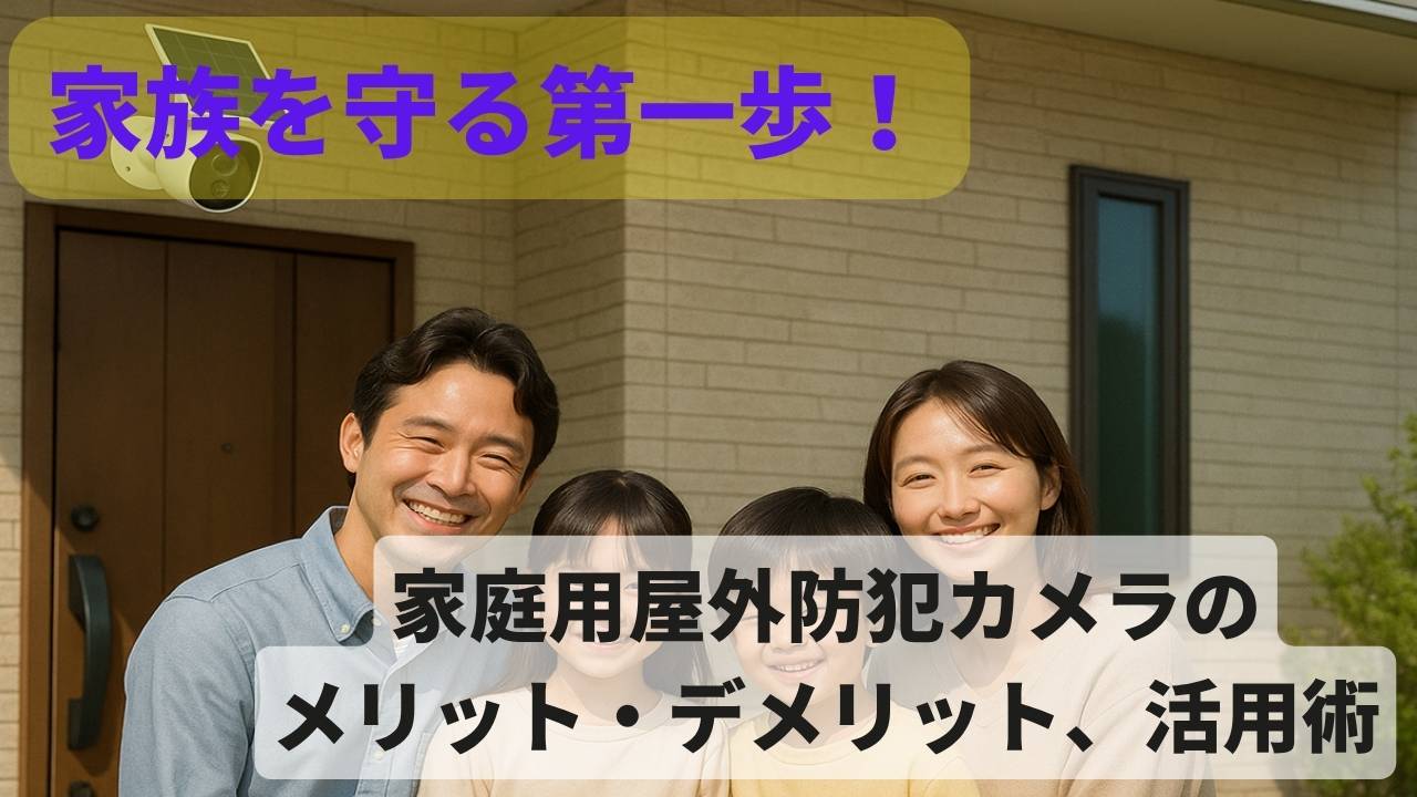 玄関に設置された屋外防犯カメラの写真