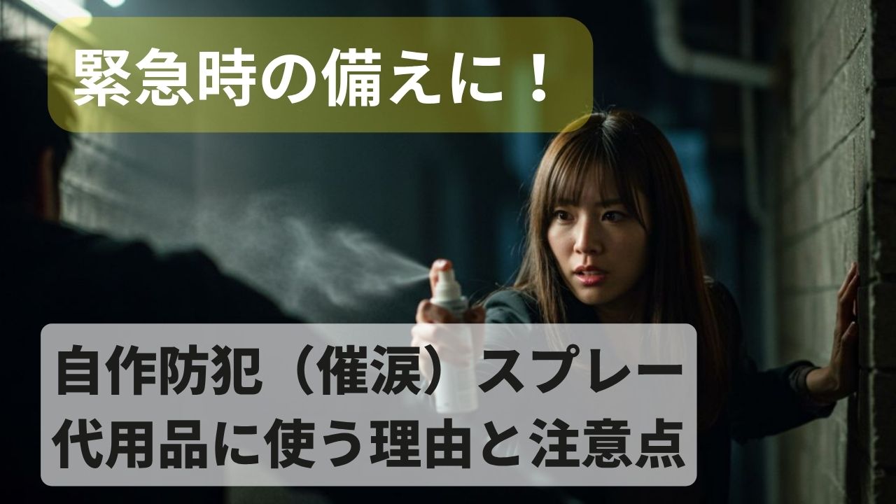 自作防犯（催涙）スプレーを代用品に使う理由と注意点