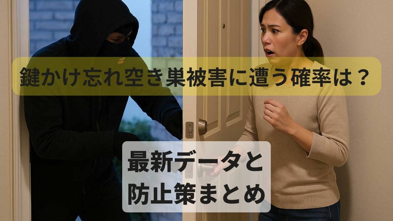 鍵のかけ忘れによる空き巣被害