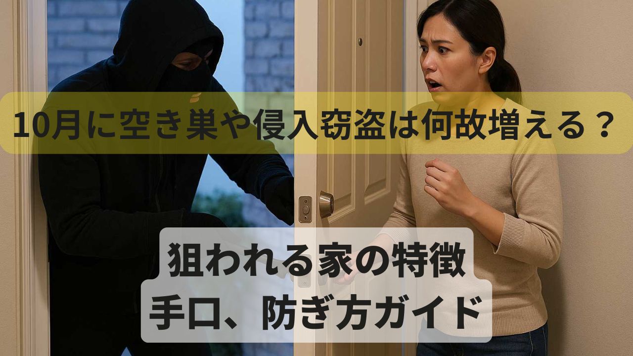 空き巣が狙う住宅の特徴と有効な防犯対策