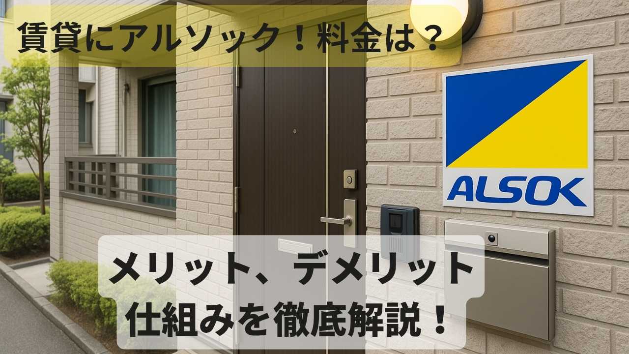 賃貸物件にアルソックがついているイメージ写真